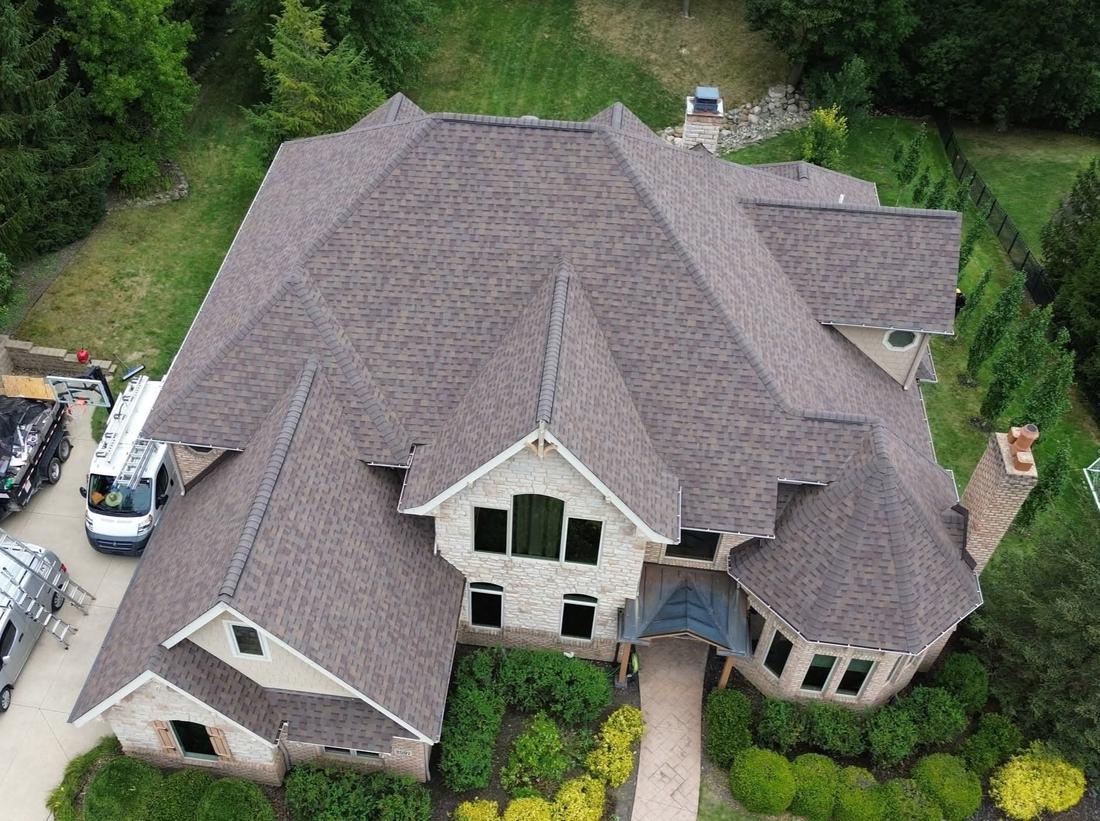 Completed roof replacement by 4K Roofing in Medina, Ohio