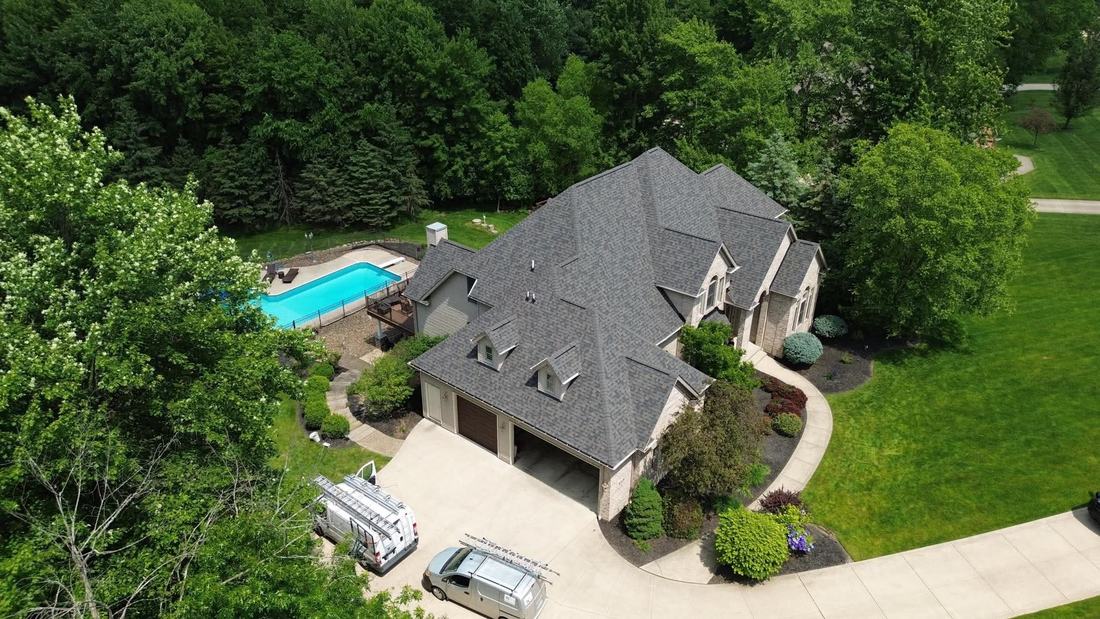Completed roof replacement by 4K Roofing in Avon, Ohio
