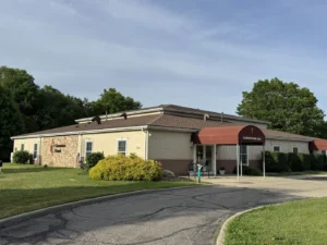 Completed commercial roof replacement at Cornerstone Church in Elyria, Ohio by 4K Roofing and Restoration